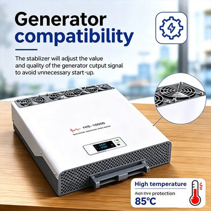 10kW Inverter Voltage Stabilizer | 90-310V Wide Range Input, 220-230V Stable Output | Precise & Fast for Home and Industry
