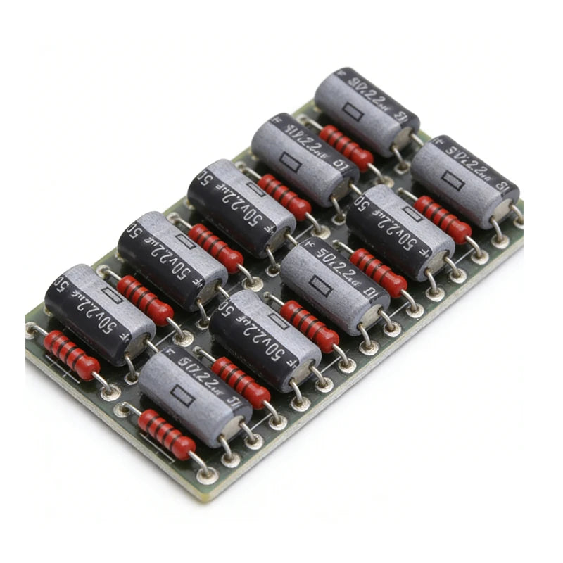 2.2uF 50V 5x11mm Electrolytic Capacitor 2.2 UF MFD 50 Volt 0.2x0.43in Aluminum Capacitors (Pack of 10)