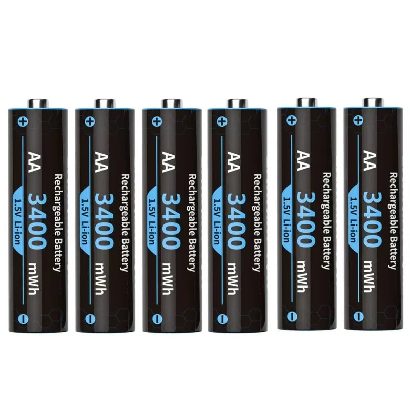 1.5V AA/AAA Lithium Battery LED Light Display Charger Intelligent Storage Charging Integrated Lithium Battery Charger
