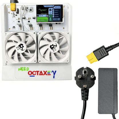 NerdOctaxe BTC Miner 12TH/s 160W 16J/Th 8*BM1370 ASIC Chips 2.4G WiFi Open-Source Mining Machine for Bitcoin Mining