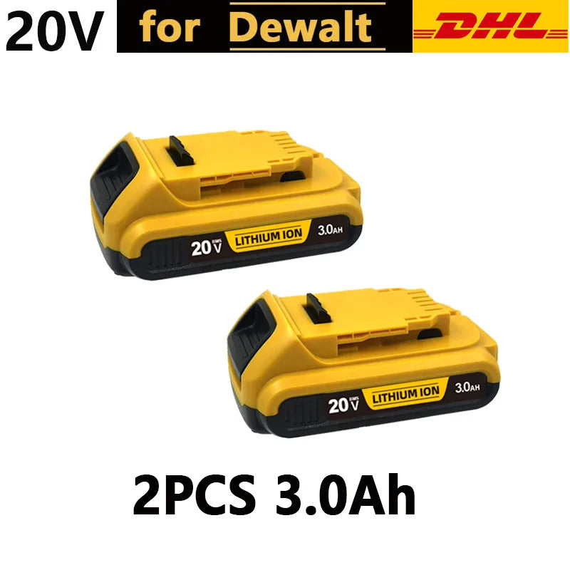 For DeWalt 20V Lithium Ion Batteries 20V 12Ah DCB203 Li Ion Battery Replacement DCB206 DCB205 DCB204 DCB200 Power Tools