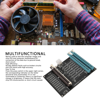 Graphics Card Tester with Light AGP PCI-E Dual Purpose Display Video Graphics Card Tester Display Video Graphics Card Tester