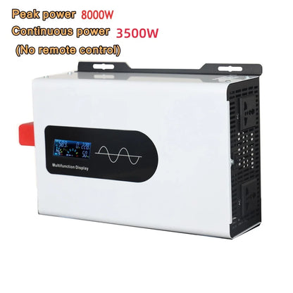 10000W 8000W Pure Sine Wave Inverter 10KW DC 12V 24V 48V To AC 110V 120V 220V Portable Charger Solar Off Grid Power Inverters