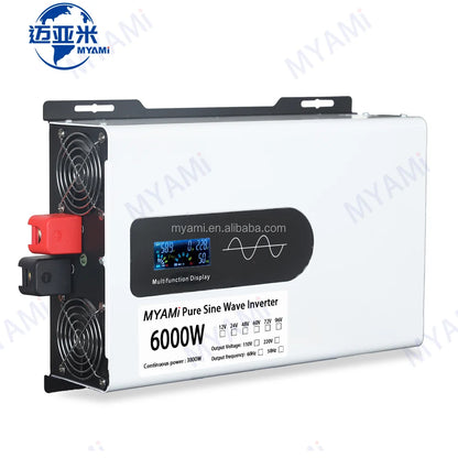 MYAMi Offgrid DC to Ac Converter 12V 24V 48V 60V 72V Pure Sine Wave 4KW 5KW 6KW 10000W Off Grid Solar System Car Power Inverters