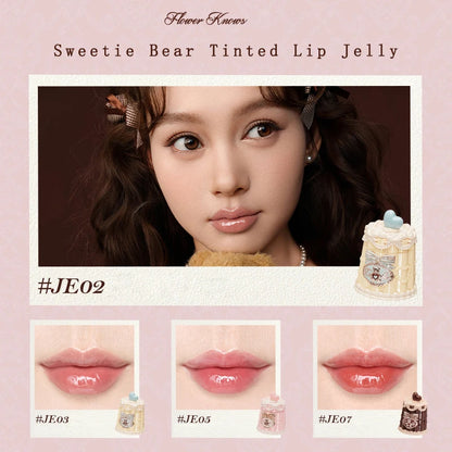 THE SWEETIE BEAR COLLECTION Makeup Gift Set All In Shimmer Eye Shadow Palette Blush Powder Lip Jelly Gift Box