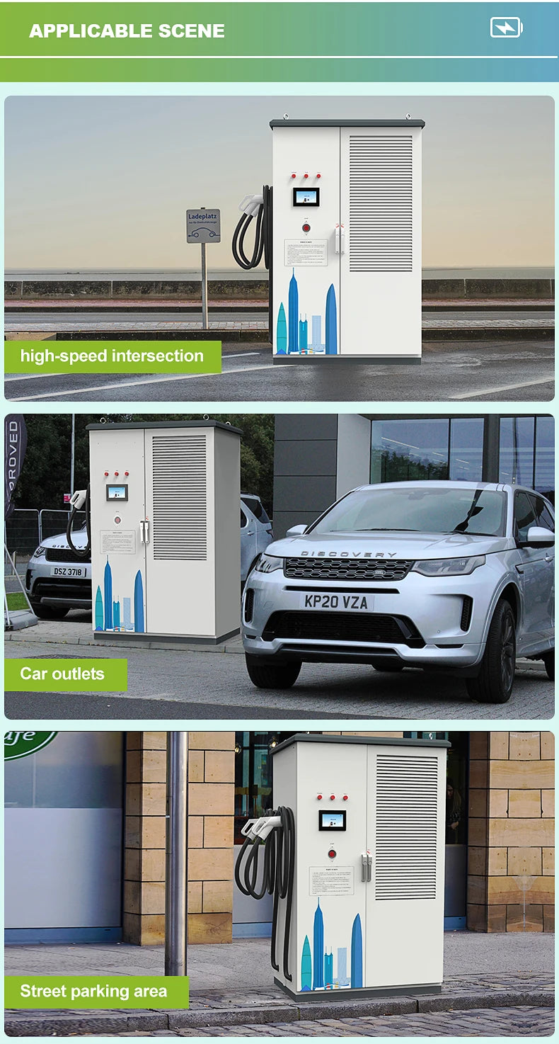 240KW Commercial EV DC Charger Rapid Charging Station for Electric Vehicles Public Parking Highway Rest Areas