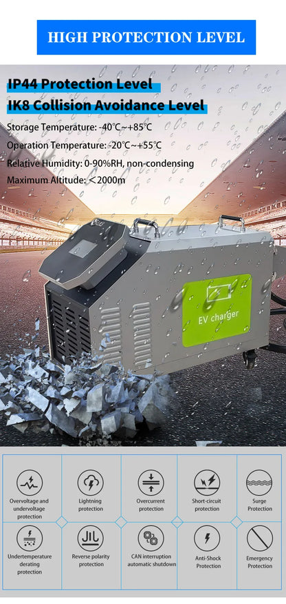 20kw Portable Ev Car Charger Stations Ev Car for Fast Charger Dc Electric Vehicle Charging Station customize