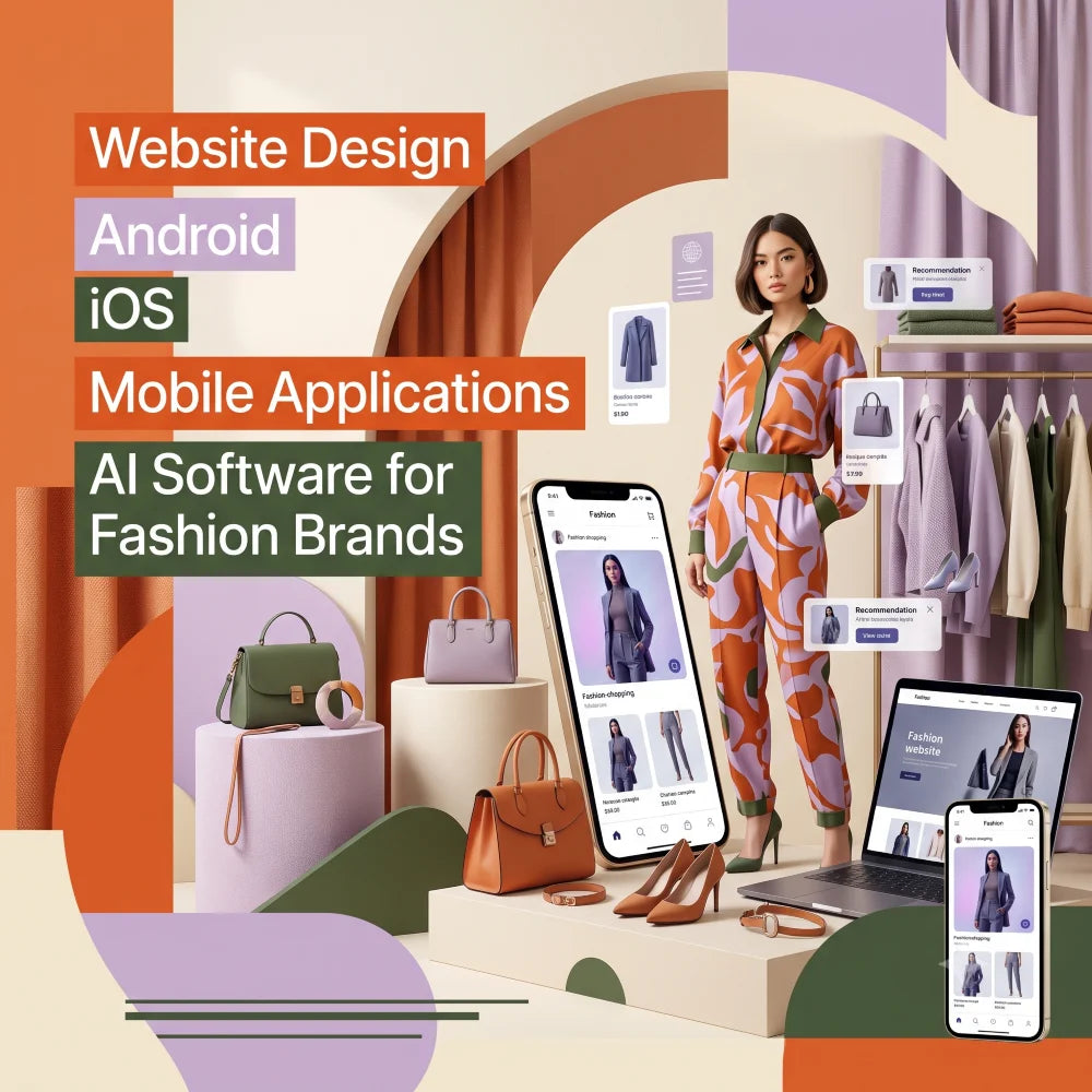 Website Design Android iOS Mobile Applications AI Software for Fashion Brands AI ERP CRM Software WordPress Shopify Plugin