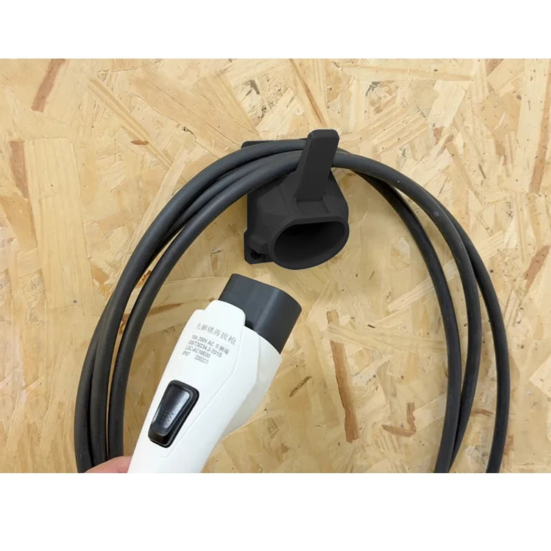 Wall Mount EV Charging Gun Holder Heavy‑Duty Charger Cable Hanger Hook Bracket For Electric Vehicle Charger Cable Storage