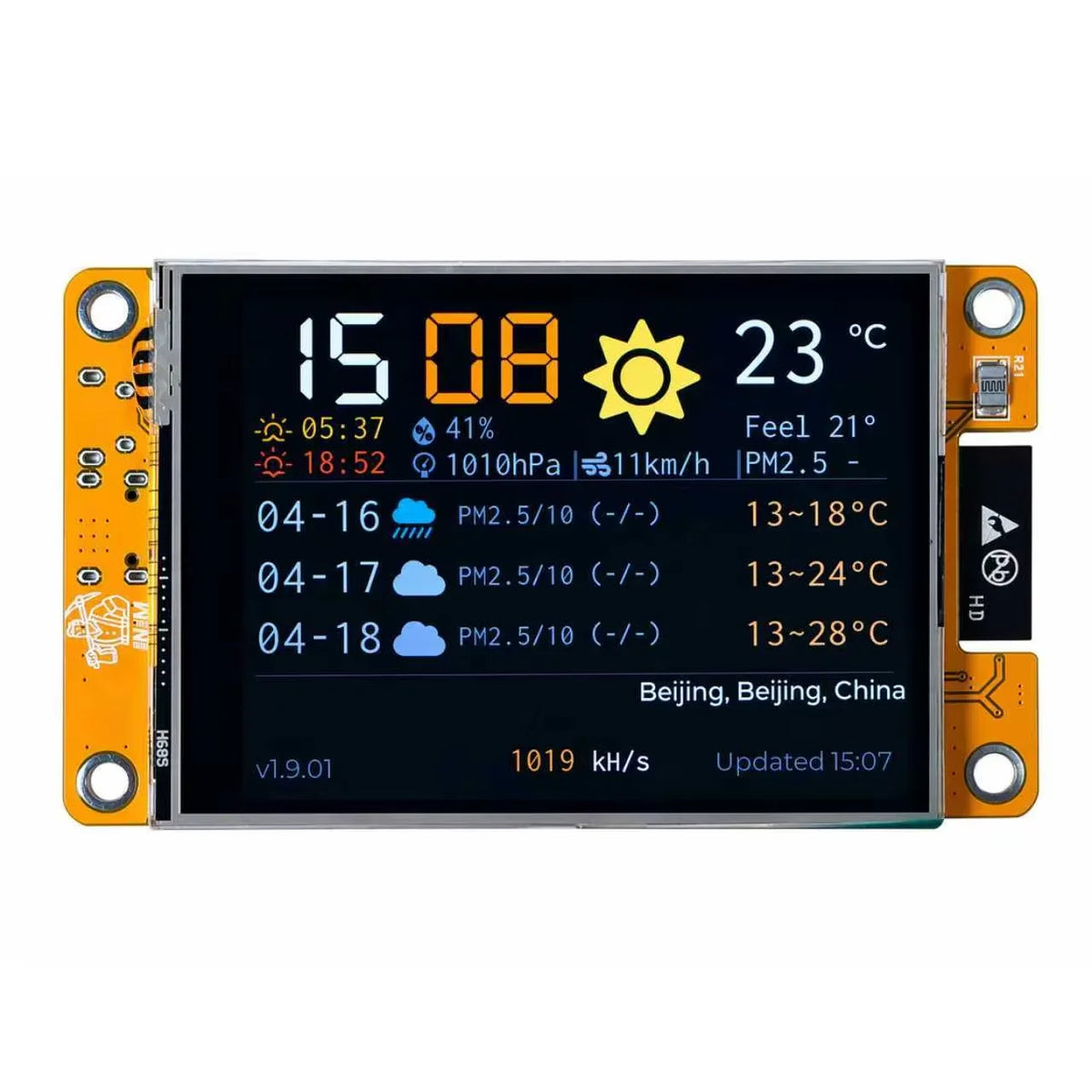 NMMiner Hashrate 987KH/s Lucky Miner for Computer Nerd 2.8 inch Solo Lottery Bitcoin Smart Display Crypto ESP32-2432S028R DROOM