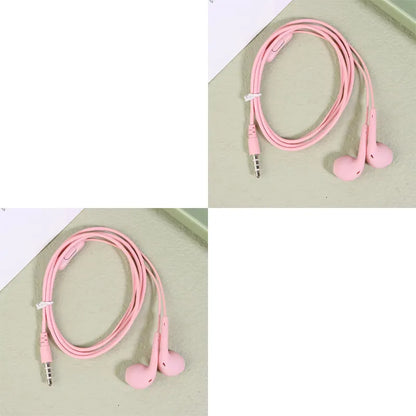 1/2/3pcs Universal 3.5mm Stereo In-Ear Headphones Sport Music Earbud Handfree Wired Headset Earphones with Mic For Xiaomi Huawei