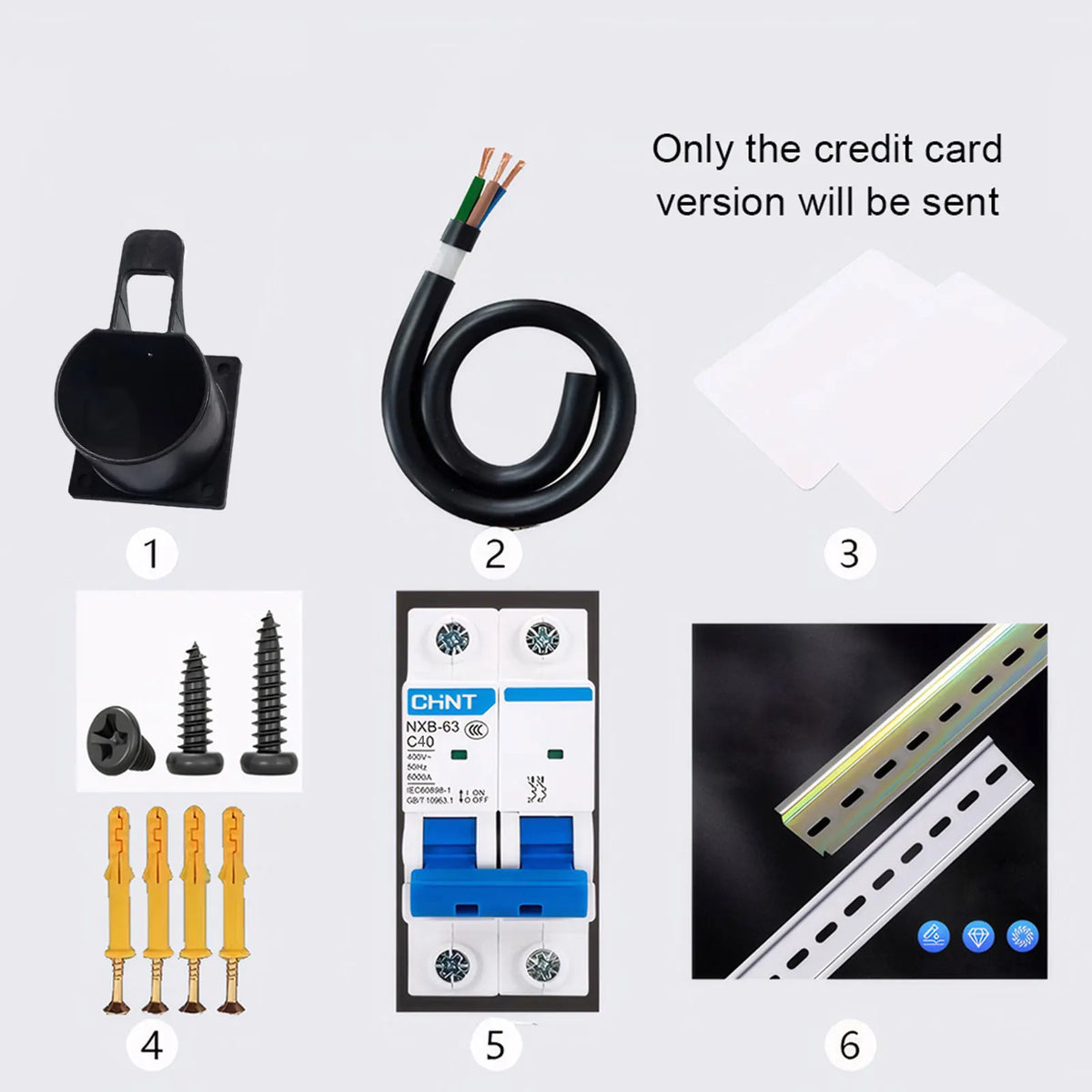 EV Wallbox 5M/10M 7KW 32A Charging Station Car Home EV Wallbox Electric Car EV Wallbox With 5M Cable Color Screen