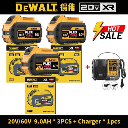 100% Original DeWalt Batteries 20V 6000mAh Li Ion Battery For DCB206 DCB205 DCB204 DCB200 DeWalt Power Tools Air Transport