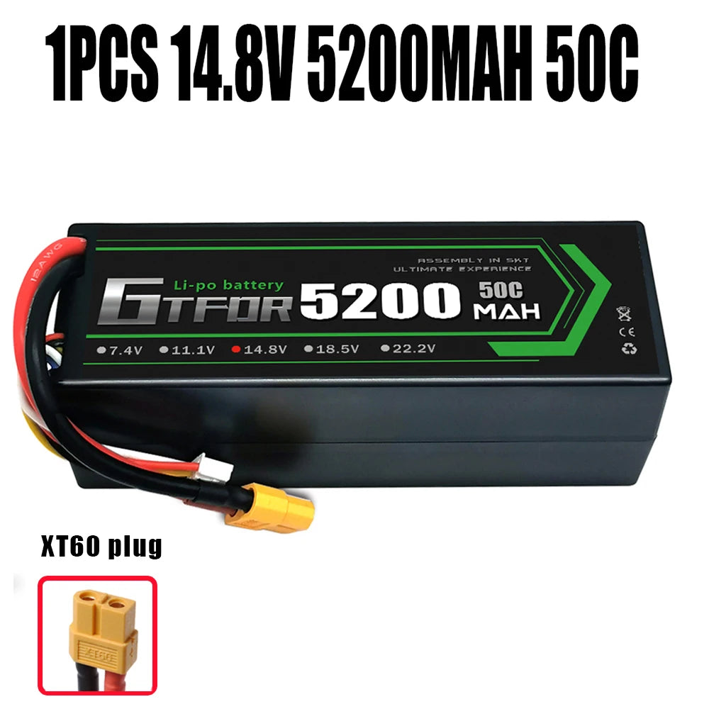 Batteries Lipo 7.4V 11.1V 15.2V 14.8V 22.2V 2S 3S 4S 6S 5200Mah 7000mAh 9200mAh 10000mAh for RC Car Truck Evader BX Truggy