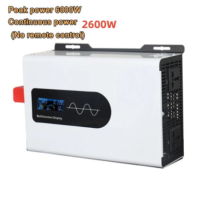 10000W 8000W Pure Sine Wave Inverter 10KW DC 12V 24V 48V To AC 110V 120V 220V Portable Charger Solar Off Grid Power Inverters