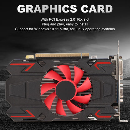 Gaming Graphics Card HD7670 4GB DDR5 128bit Support 2560x1600 Easy To Install Support DVI VGA Graphics Card for Multimedia