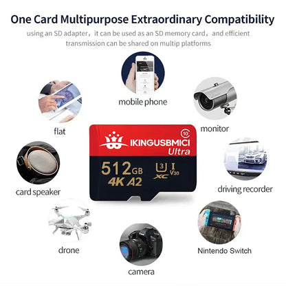 Memory Reliable Quality 32/64/128/256/512gb Mini Durable Smartphone High Micro Original 10 Card Flash Class Tf Quality Fast U3