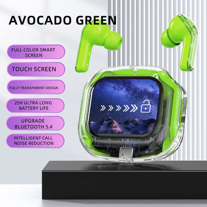 Air Max Smart Touch Screen Headsets TWS In Ear Buds Sports Earphones Binaural pro Stereo Soundtrack Microphone Bass Headsets
