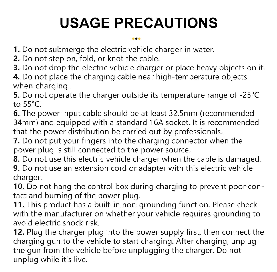 TAYSLA EV Charger Type 2 IEC62196-2 Portable EVSE Charging Cable 16A 3.5KW EV Charging Station Wallbox EU Plug for Electric Car