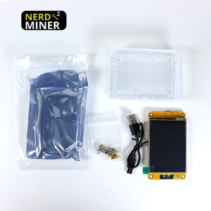 LV04 Bitcoin NerdMiner V2 2.8 Inch Solo Miner | 1000KH/s SHA-256 Home BTC Mini Crypto Miner | Plug & Play Low Power Machine