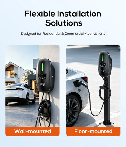 Lifl Electric Vehicle Wall Charger Fast Charging Station Type2 GBT for Electric Cars Wall-Mounted EV Charging Station