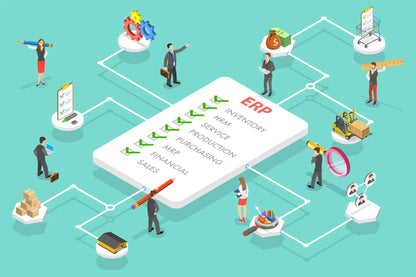Advanced ERP Solution Software for Android IOS Web Inventory Management CRM HR Payroll Accounting Real-Time Analytics Platform