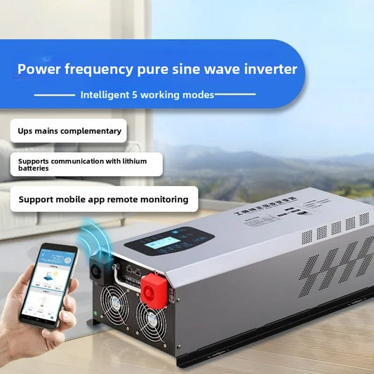 Suitable for solar RV power frequency pure sine wave inverter 3000W5000W12V to 220V household UPS