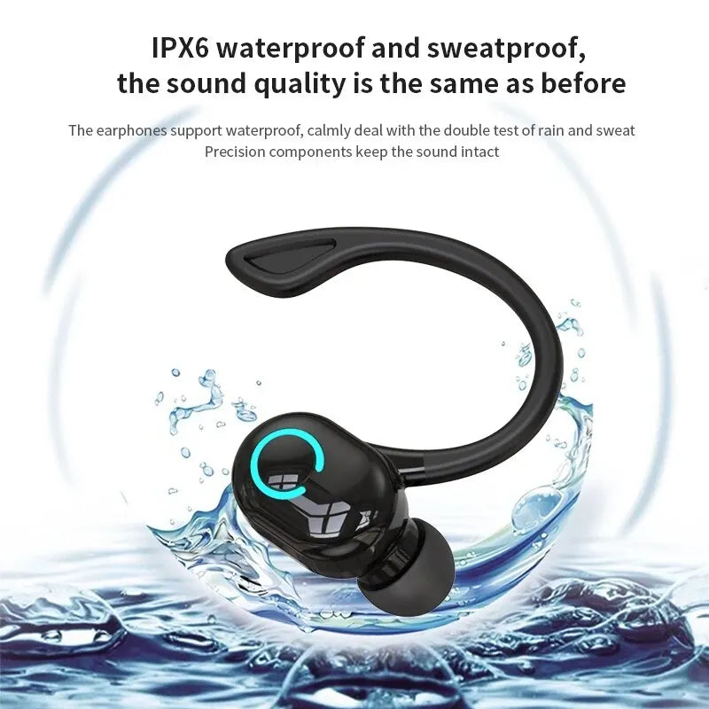 Wireless Bluetooth 5.0 Earphones HIFI Stereo With HD Mic Handsfree Headset Business Car Call Headphone For iPhone Xiaomi Huawei
