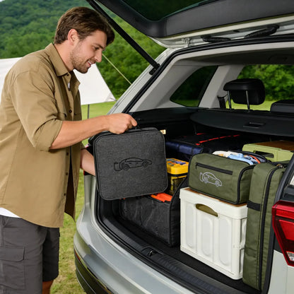 Auto EV Charging Jumper Storage Bag Charging Gun Storage Bag Portable EV Charger Cable Bag New Energy Vehicle Waterproof