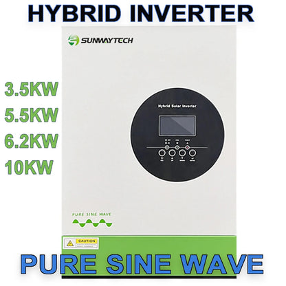 3KW 5KW 10KW Home Use Hybrid Solar Inverter Pure Sine Wave MPPT Inverters for LiFePO4 Lead Acid Battery Off and On Gird System