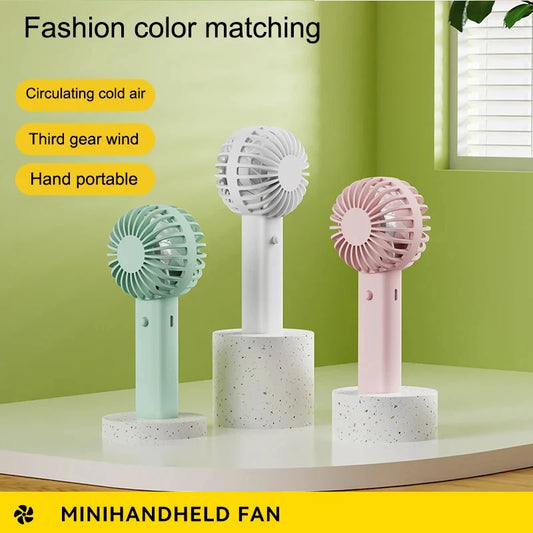 Portable Outdoor Usb Charging Fan With Battery Desktop Aromatherapy Mini Electric Fan Three-speed Adjustment Summer 2025 New