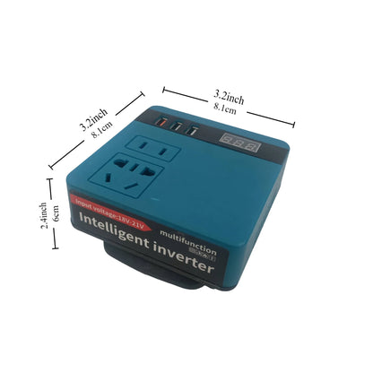 Lithium Battery Inverter Power Bank, AC220V/DC5V/21V Outdoor Household Multifunctional Intelligent Transformer Electric Tool