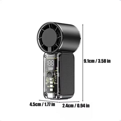 Powerful Mini Handheld Fan, Compact Portable Rechargeable Fan, High Speed Small Pocket Fan for Summer Travel Camping
