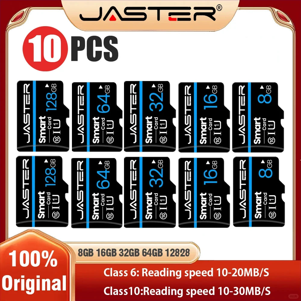 10PCS Flash Memory Card 4GB 8GB 16GB 32GB 64GB High Speed TF/SD Card 128GB Memory Cards for Tablet/Phone and Digital Devices