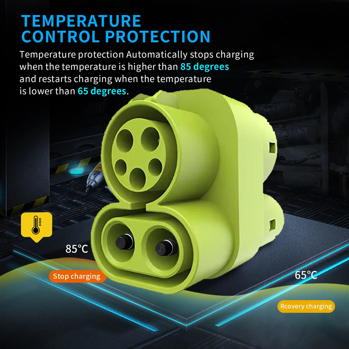400A EV CCS1 to CCS2 adapter supports DC AC CCS1 charger to CCS2 suitable forFast Ev Charging Adapter Public Charging Station