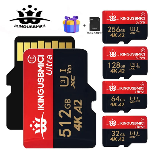 32gb 64gb 128gb 256gb 512gb Uhs-i Tf Card Smartphone Original Mini Sd Class Class 10 Reliable High Speed Quality Fast Premium