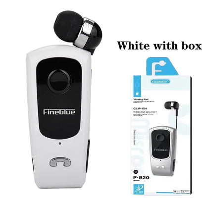 Fineblue F920 Wireless Earphone Bluetooth Headset Ears in Lotus with Wire Clip Earphones Handsfree Earbuds Retractable Headphone