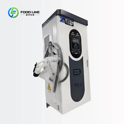 Customized 60kW Dual Gun DC Fast EV Charging Station, High Capacity Commercial EV Car Charger with Touch Screen & Card Swipe