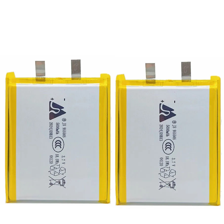 955565 Lithium Polymer Battery 3.7V 5000mAh Rechargeable Lipo Batteries for Mobile Power GPS Locator Camera Tablet PC DVD
