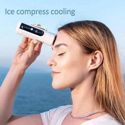 3-in-1 Portable USB Rechargeable Fan 199 Variable Speeds High Capacity 3000mAh Handheld Neck Hanging Fan for Camping Pocket Fan
