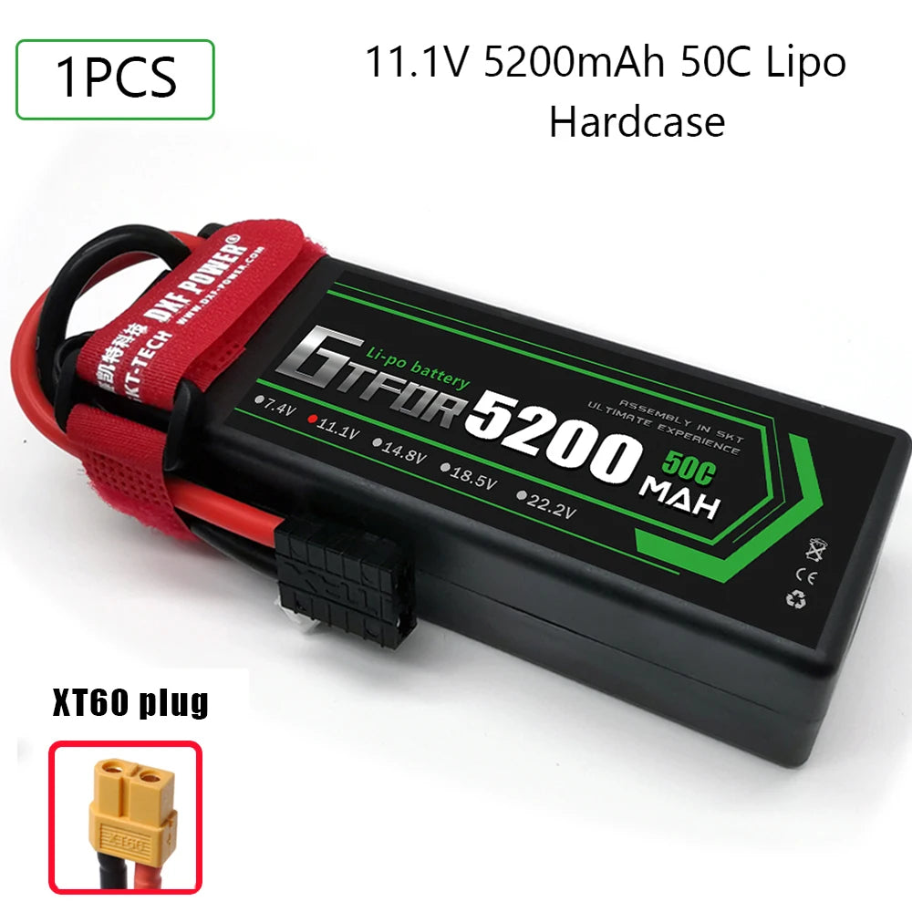 Batteries Lipo 7.4V 11.1V 15.2V 14.8V 22.2V 2S 3S 4S 6S 5200Mah 7000mAh 9200mAh 10000mAh for RC Car Truck Evader BX Truggy