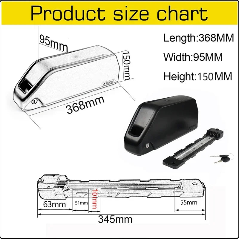 Electric bike Batterie 36v 48v 52v 25ah 30 40ah 50ah 60ah Lithium Battery ebike Hailong 60v 72v 1000w 2000w 3000w Conversion Kit