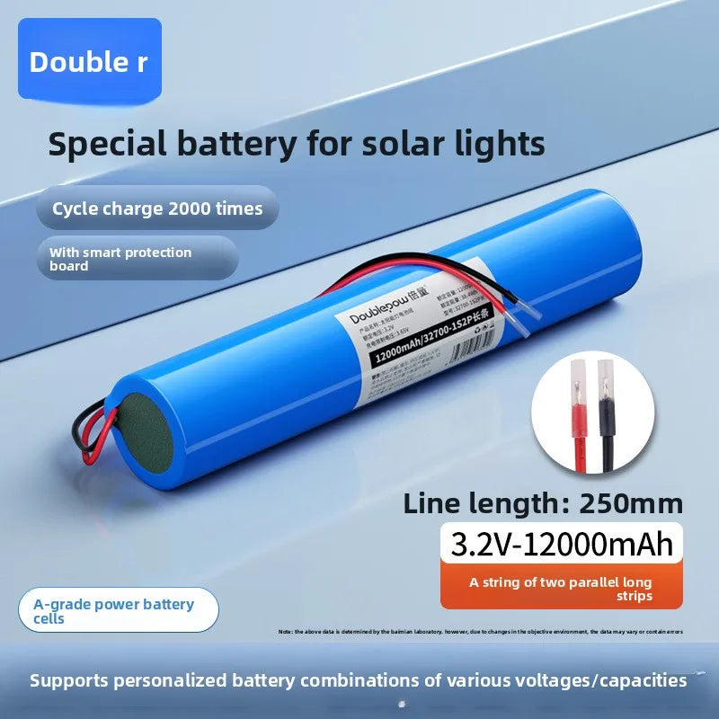 32700 lithium iron phosphate battery pack 3.2V mobile power supply 6.4 garden light street light 12.8V lithium battery