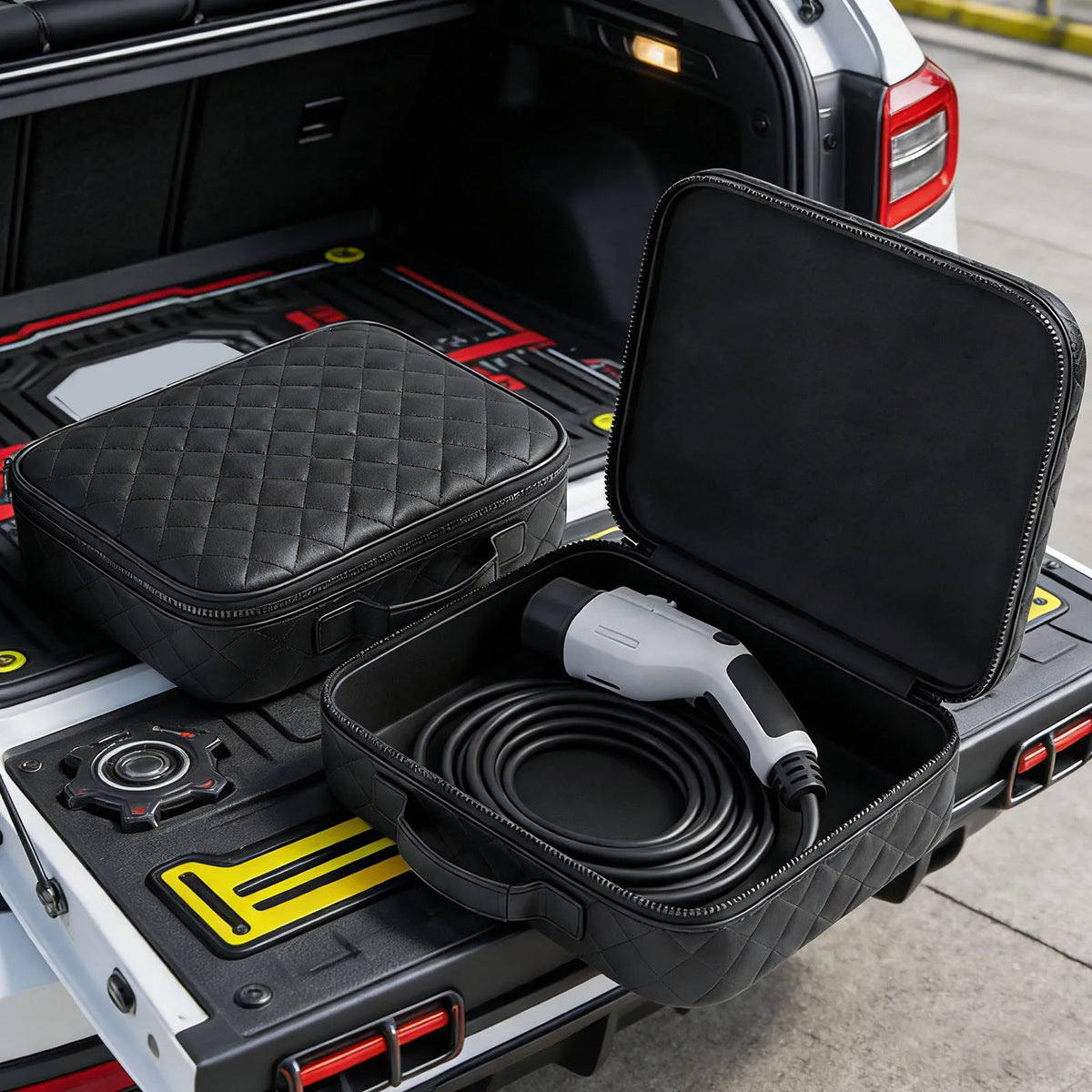 EV Car Charging Cable Storage Carry Bag Waterproof EV Charging Cable Storage Bag for Electric Vehicles Accessories