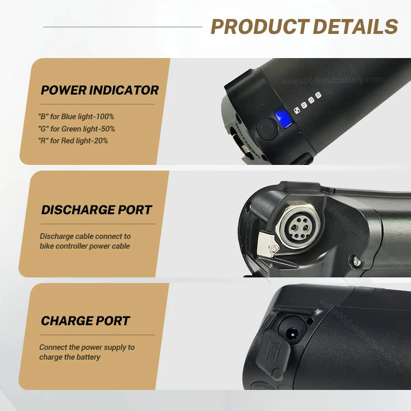 36 V lithium battery 36 V 14Ah 504Wh lithium ion battery for electric bicycles suitable for Megamo SHIANO with charger and base