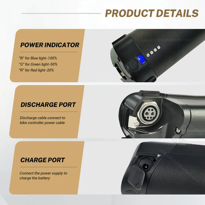 36 V lithium battery 36 V 14Ah 504Wh lithium ion battery for electric bicycles suitable for Megamo SHIANO with charger and base