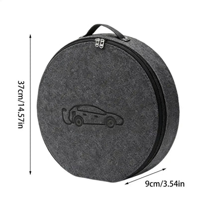New Energy Vehicle Charging Gun Storage Bag Portable EV Charger Cable Bag Waterproof Auto EV Charging Jumper Storage Bag