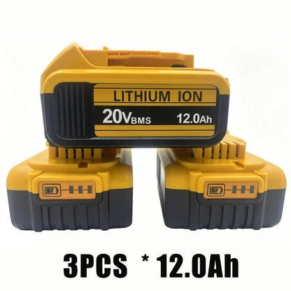 for DeWalt  20V Lithium Ion Batteries 20V 12.0Ah DCB203 Li ion Battery Replacement DCB206 DCB205 DCB204 DCB200Power Tools