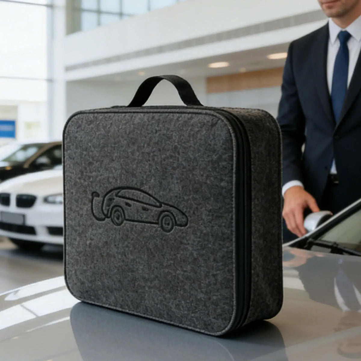 Portable Electric Car Charger Plugs Storage Carry Bag EV Car Charging Cable Sockets Waterproof Fire Retardant Equipment Bag