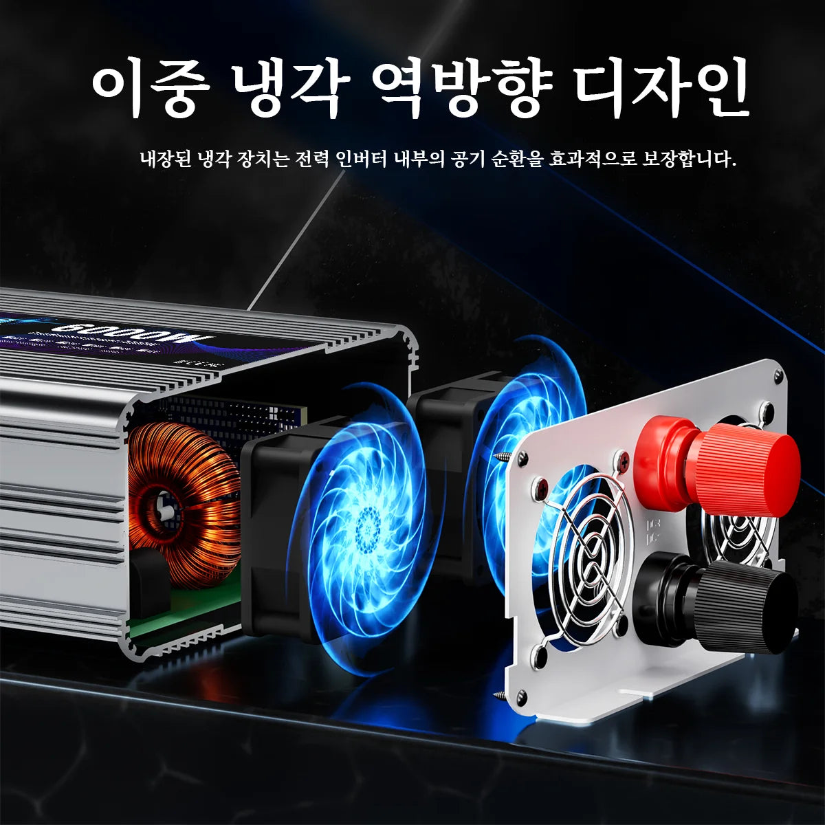 Pure Sine Wave Inverter 7000W 12V to 220V with LCD Display & Wireless Remote for RV Camper Home Solar Power